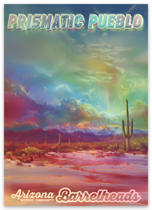 Sticker (Holographic) - River Roots "Prismatic Pueblo"