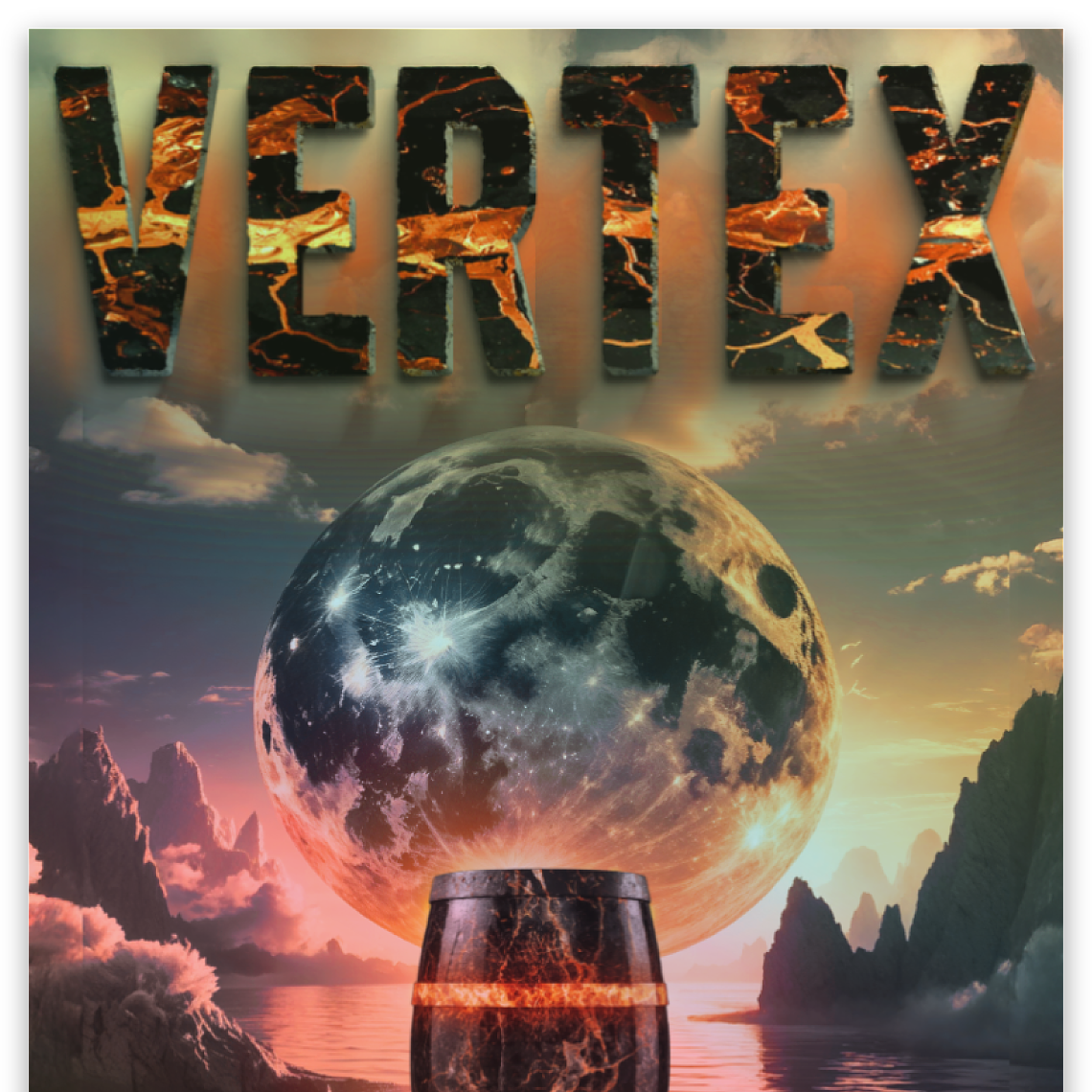 Sticker (Holographic) - Onyx & Amber "VERTEX"