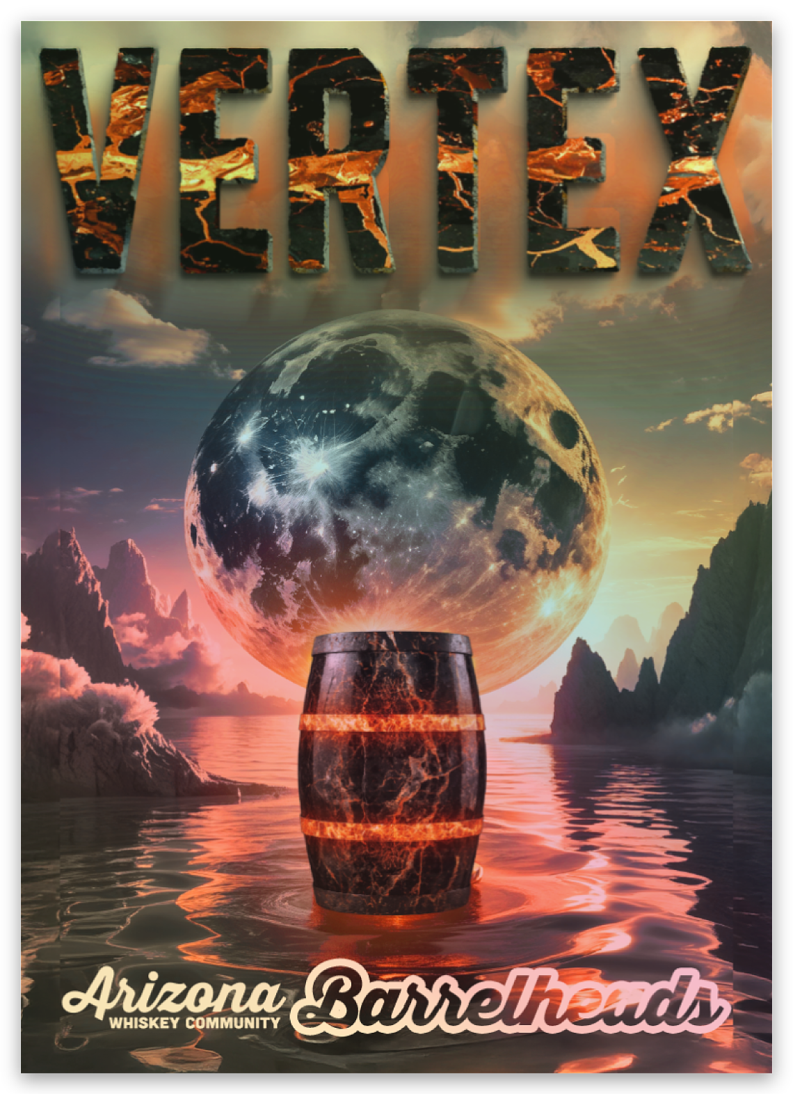 Sticker (Holographic) - Onyx & Amber "VERTEX"