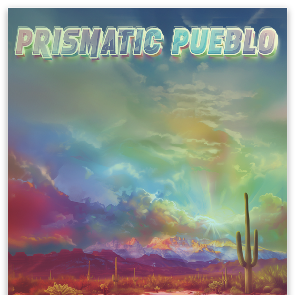 Sticker (Holographic) - River Roots "Prismatic Pueblo"