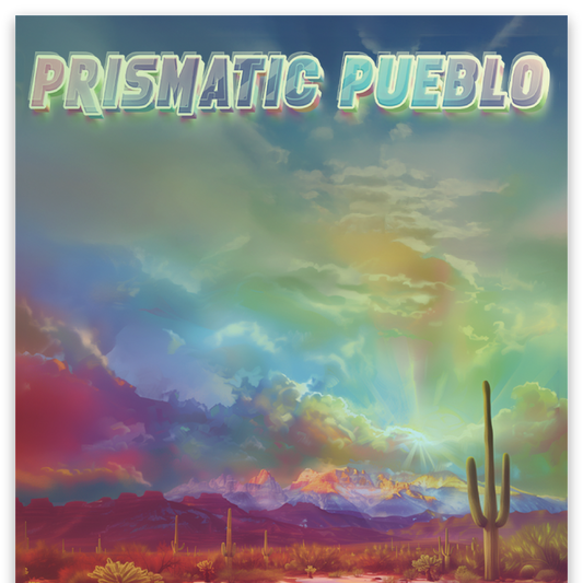 Sticker (Holographic) - River Roots "Prismatic Pueblo"