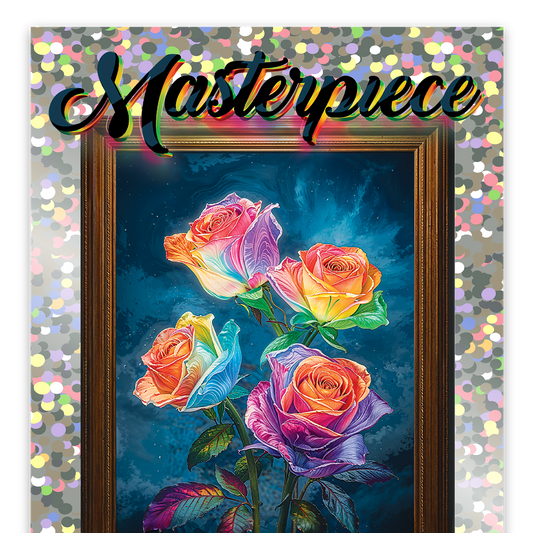 Sticker (Glitter) - Four Roses "Masterpiece"
